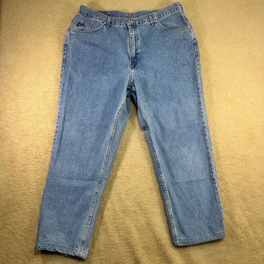 Chic Jeans Womens 22W Light Wash Denim Straight Leg Cotton Pants‎